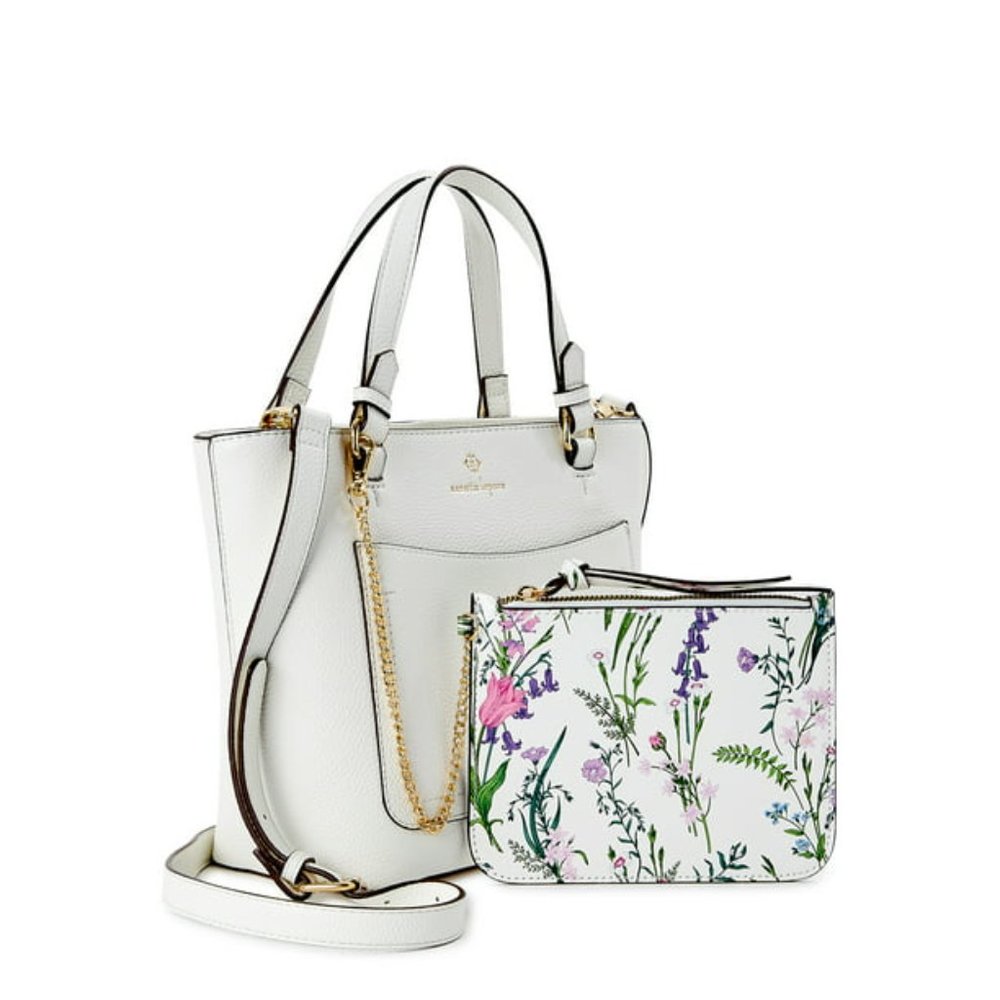 Nanette Lepore Women's Demi Satchel with Removable Wristlet and Crossbody Strap